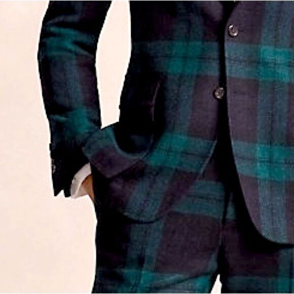 Polo Ralph Lauren Black Watch Plaid Virgin Wool Single Breasted Sport Coat - Picture 16 of 16